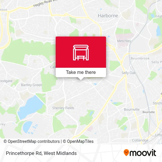 Princethorpe Rd map