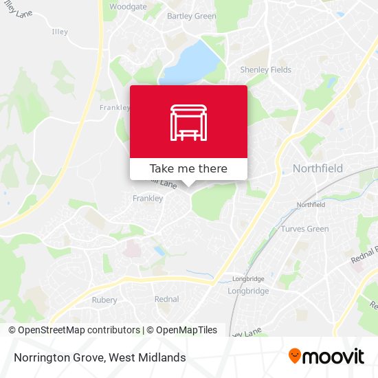 Norrington Grove map