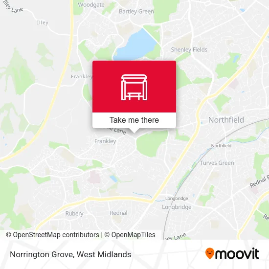 Norrington Grove map