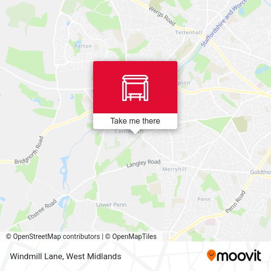 Windmill Lane map