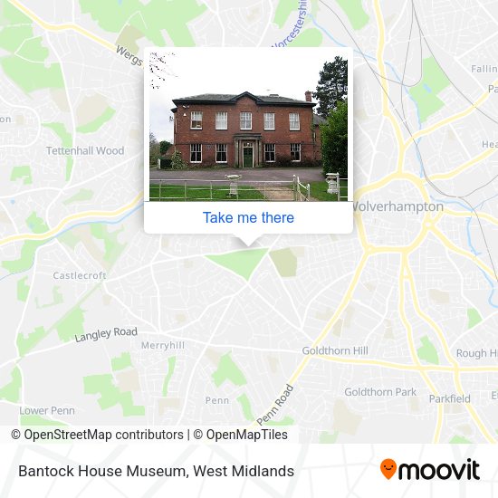 Bantock House Museum map