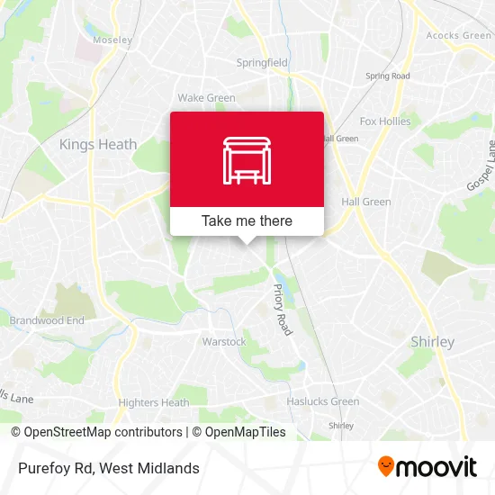 Purefoy Rd map