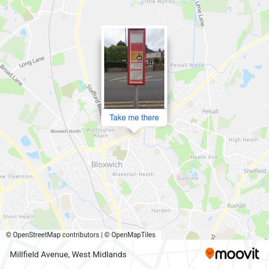 Millfield Avenue map
