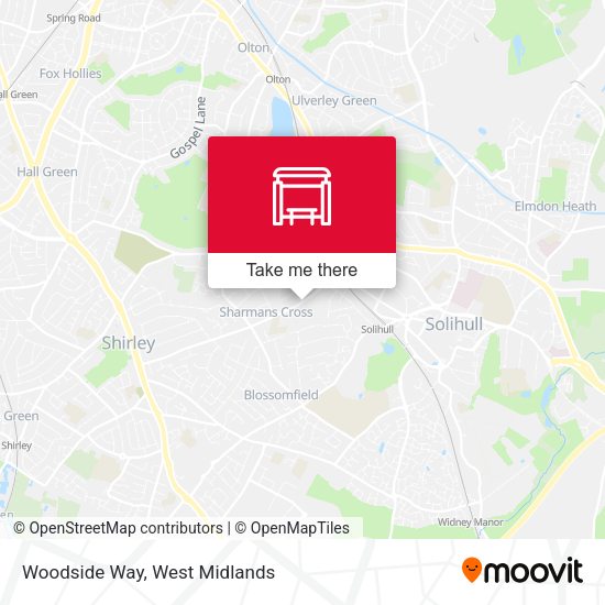 Woodside Way map