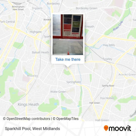 Sparkhill Pool map