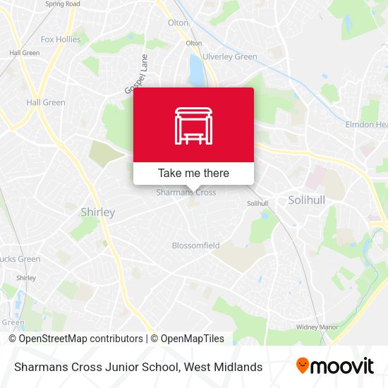 Sharmans Cross Junior School map