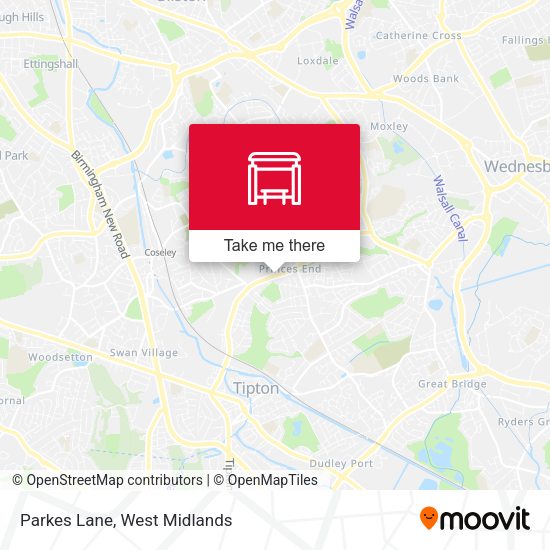 Parkes Lane map
