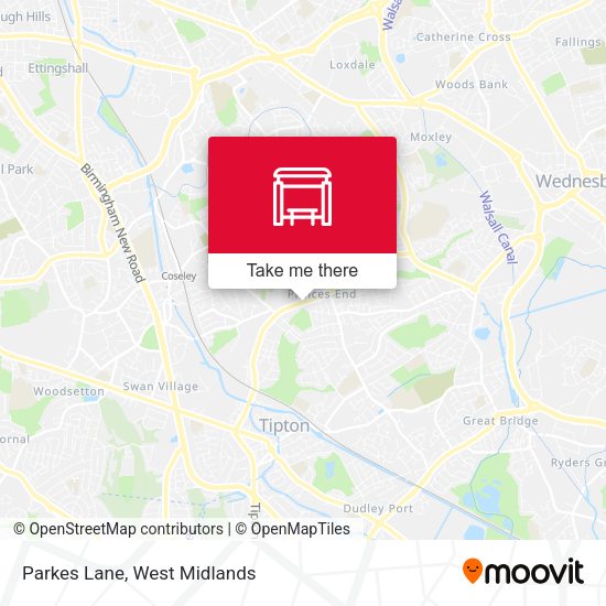 Parkes Lane map
