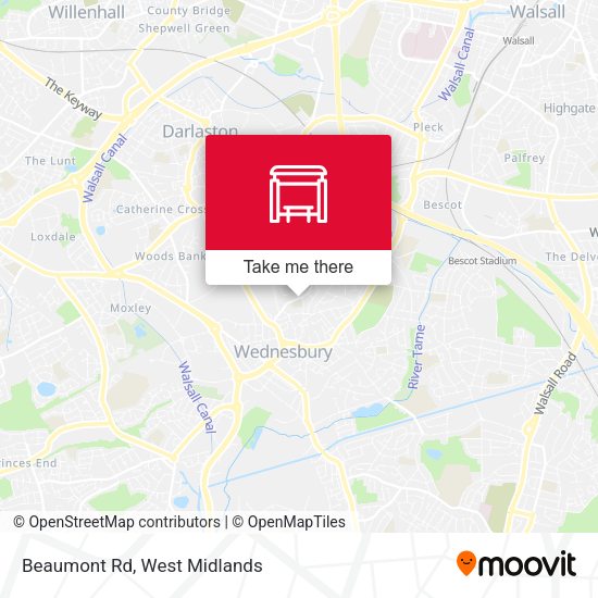 Beaumont Rd map
