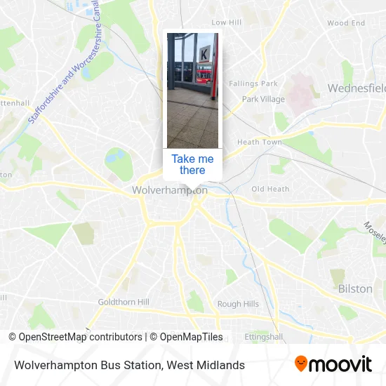 Wolverhampton Bus Station map