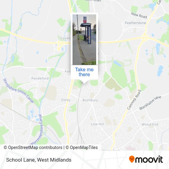 School Lane map
