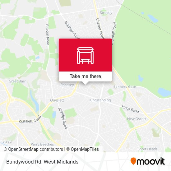 Bandywood Rd map