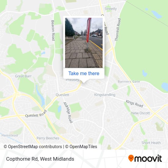 Copthorne Rd map
