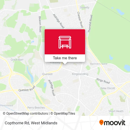 Copthorne Rd map