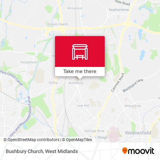 Bushbury Church map