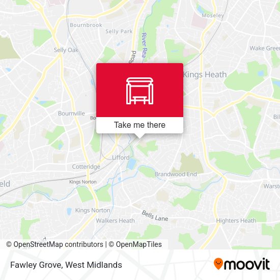 Fawley Grove map