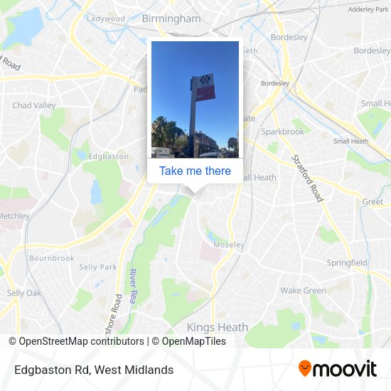 Edgbaston Rd map