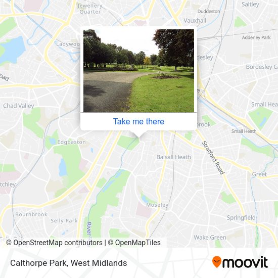 Calthorpe Park map