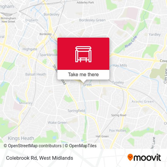 Colebrook Rd map