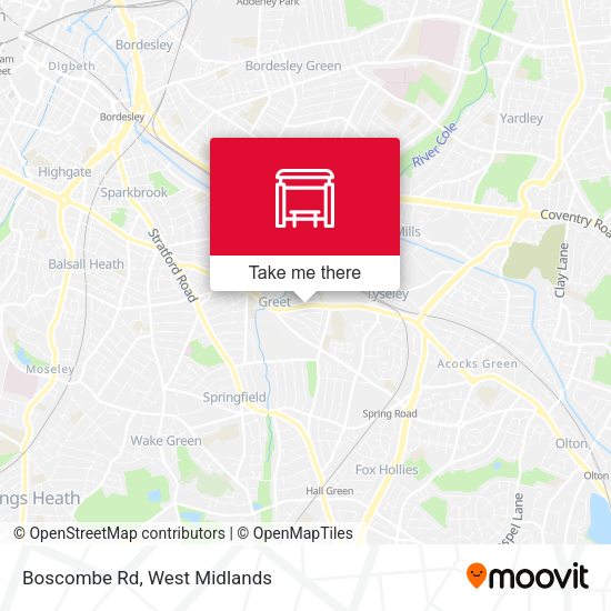 Boscombe Rd map