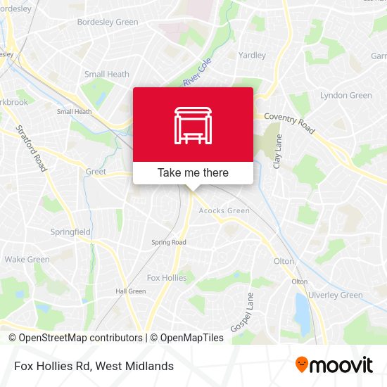 Fox Hollies Rd map