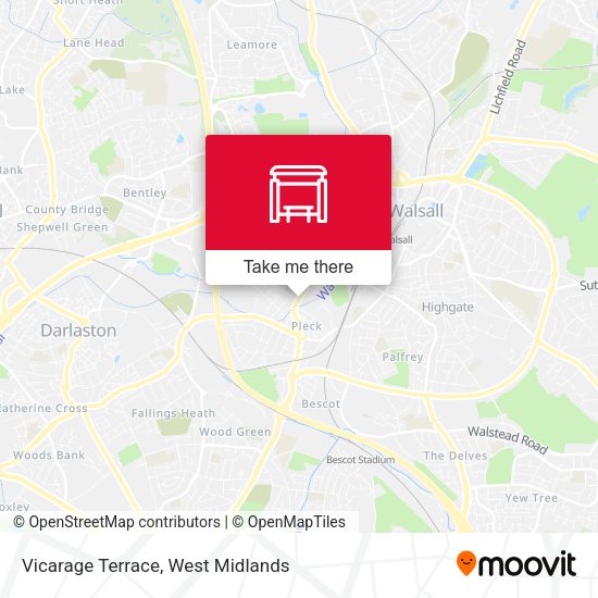 Vicarage Terrace map
