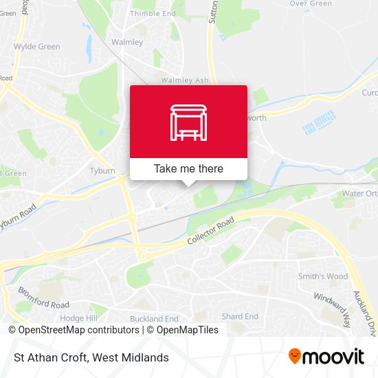 St Athan Croft map