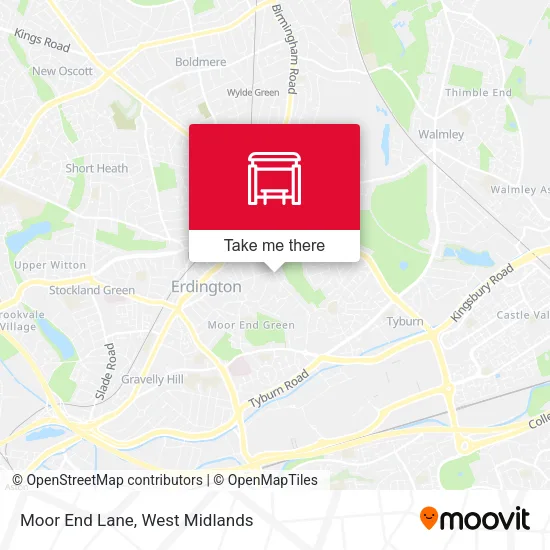 Moor End Lane map
