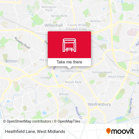 Heathfield Lane map