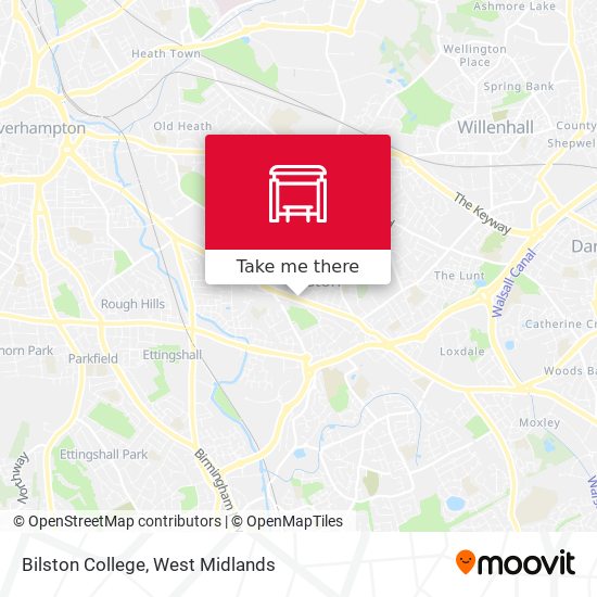 Bilston College map