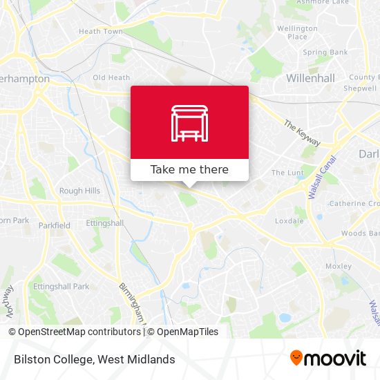 Bilston College map