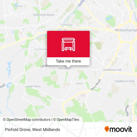 Pinfold Grove map