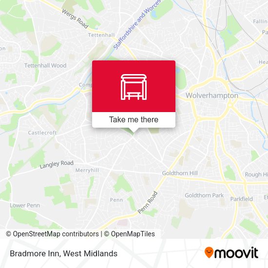 Bradmore Inn map