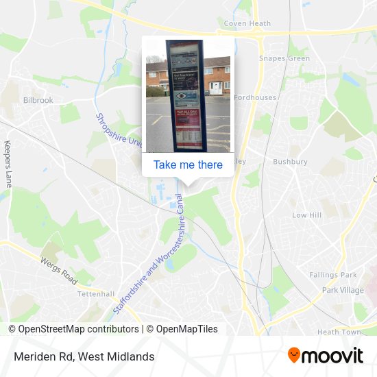 Meriden Rd map