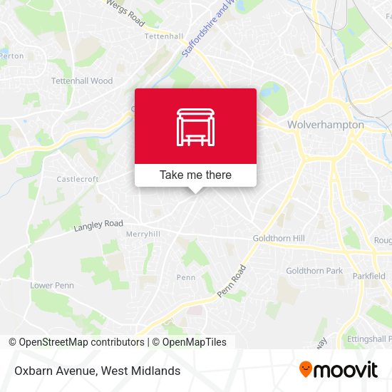Oxbarn Avenue map