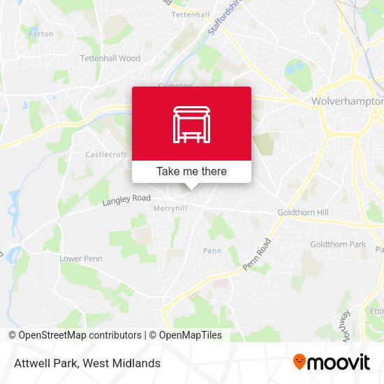 Attwell Park map