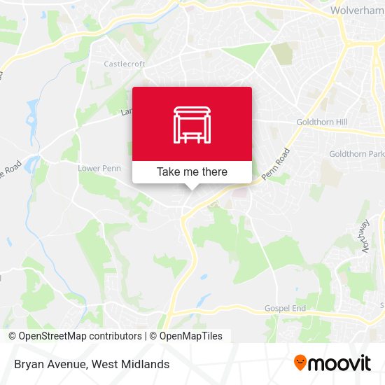 Bryan Avenue map