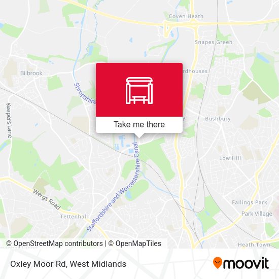 Oxley Moor Rd map