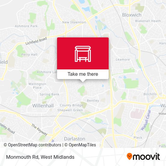 Monmouth Rd map