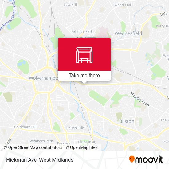 Hickman Ave map