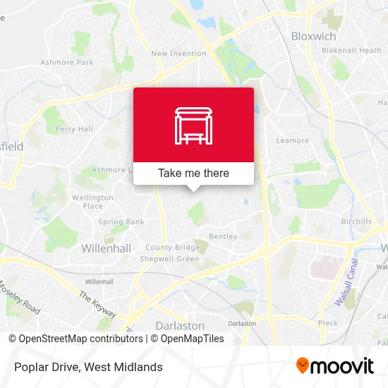 Poplar Drive map