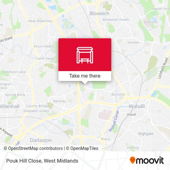 Pouk Hill Close map