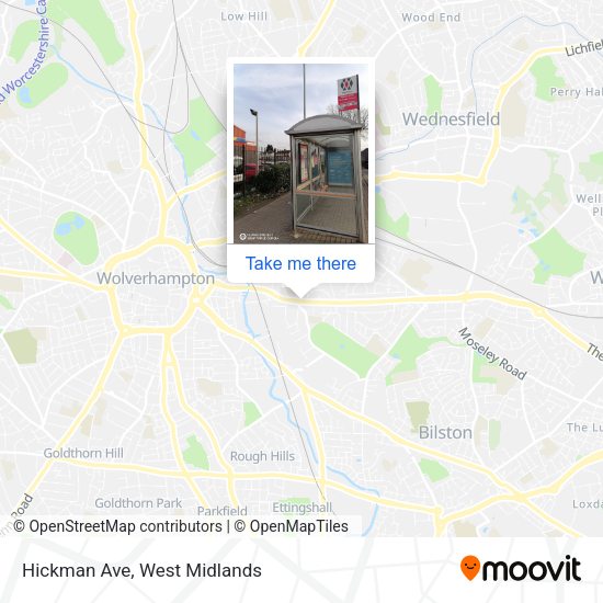 Hickman Ave map
