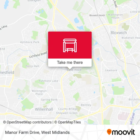 Manor Farm Drive map