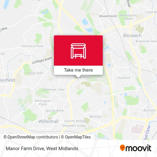 Manor Farm Drive map