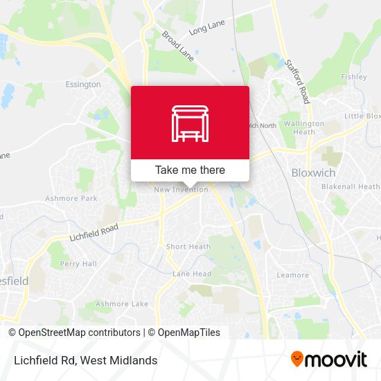 Lichfield Rd map