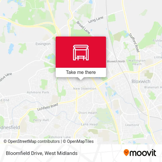 Bloomfield Drive map