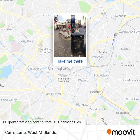 Carrs Lane map