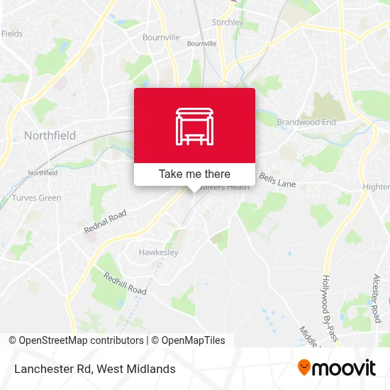 Lanchester Rd map