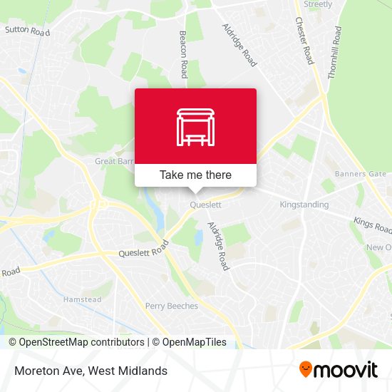 Moreton Ave map